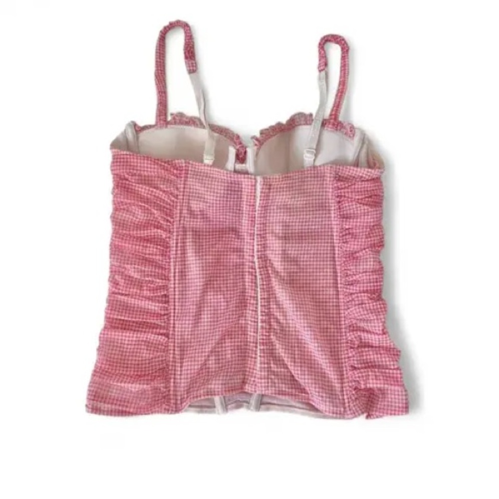 Chantal Thomas Pink Gingham Corset Top - Picture 4 of 10